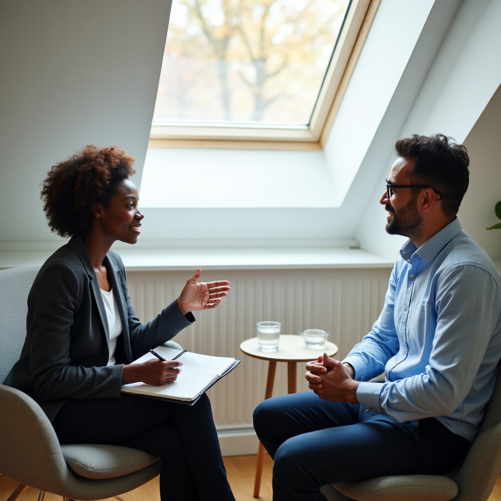 One-on-one coaching session between instructor and participant