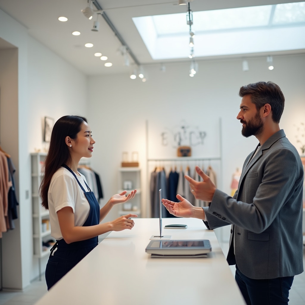 Retail customer service interaction